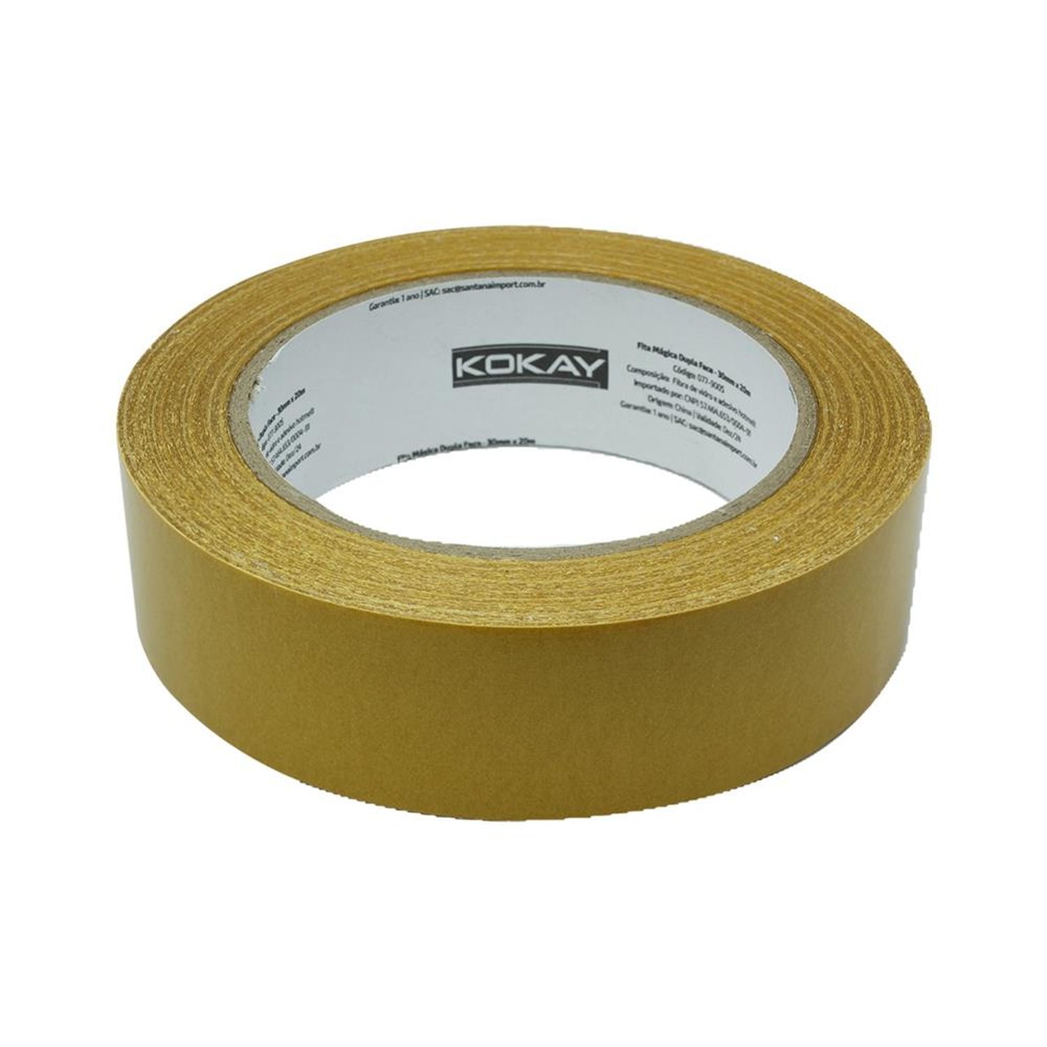 Fita Magica Adesiva MUltiuso Dupla Face-forte / Reutilizavel - 3cmx20m