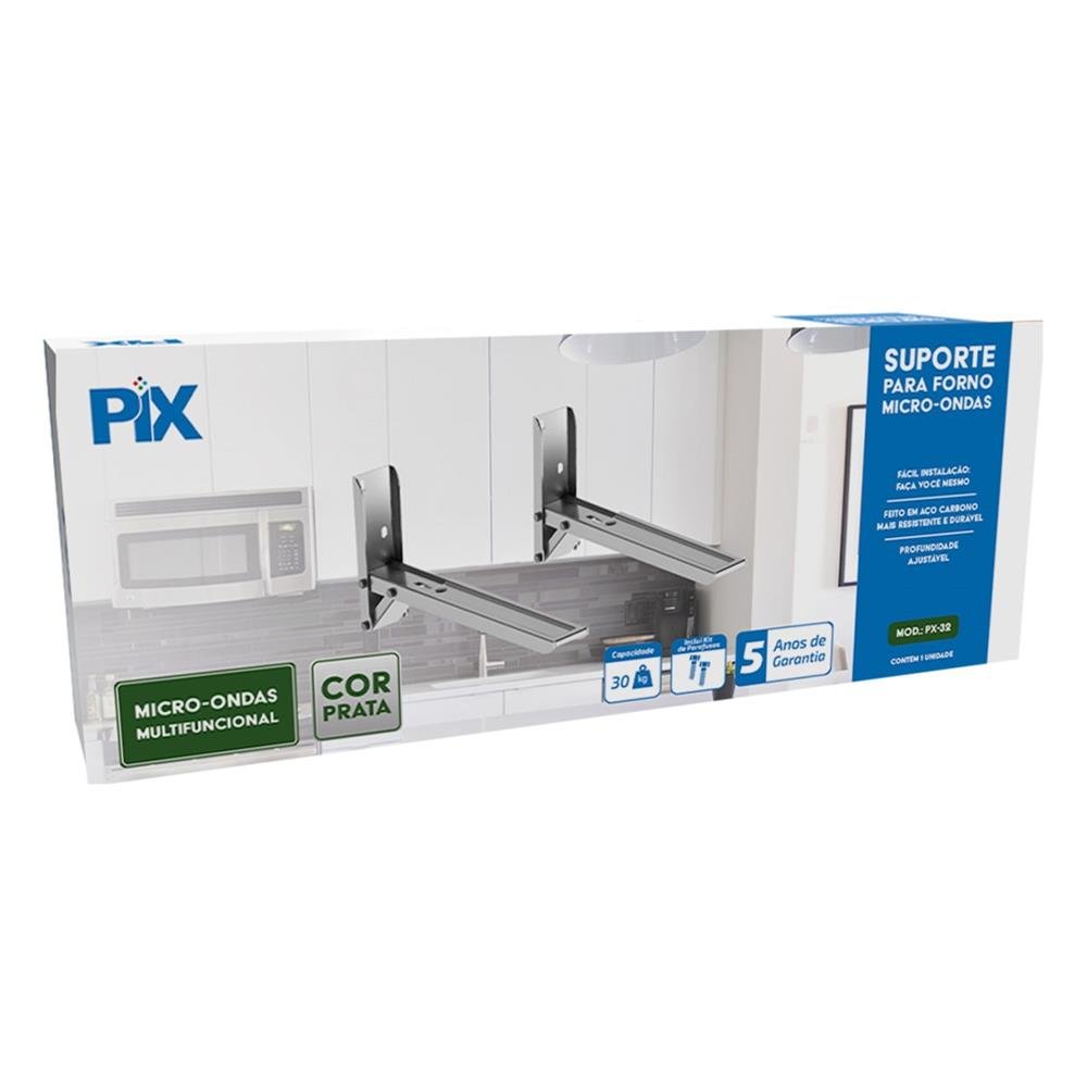 Suporte Para Forno Microondas - Prata