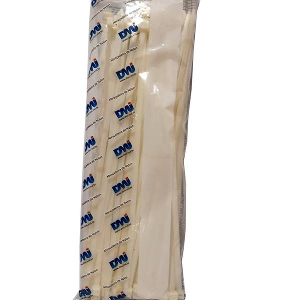 Abraçadeira de Nylon GT-300-HD NATURAL 300X7,8 mm - Pacote com 100 Unidades