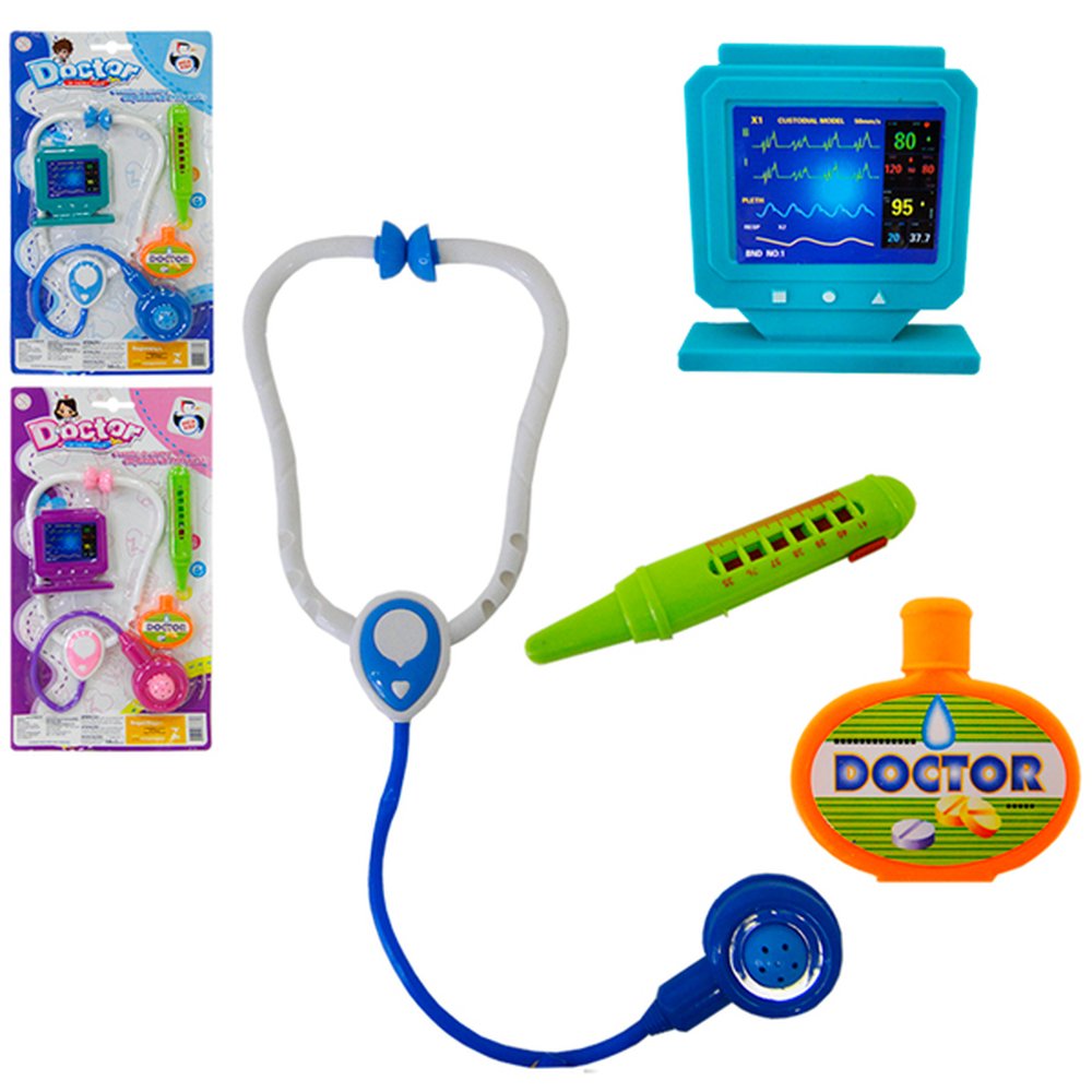 Kit Medico Infantil Pequeno Com 4 Peças
