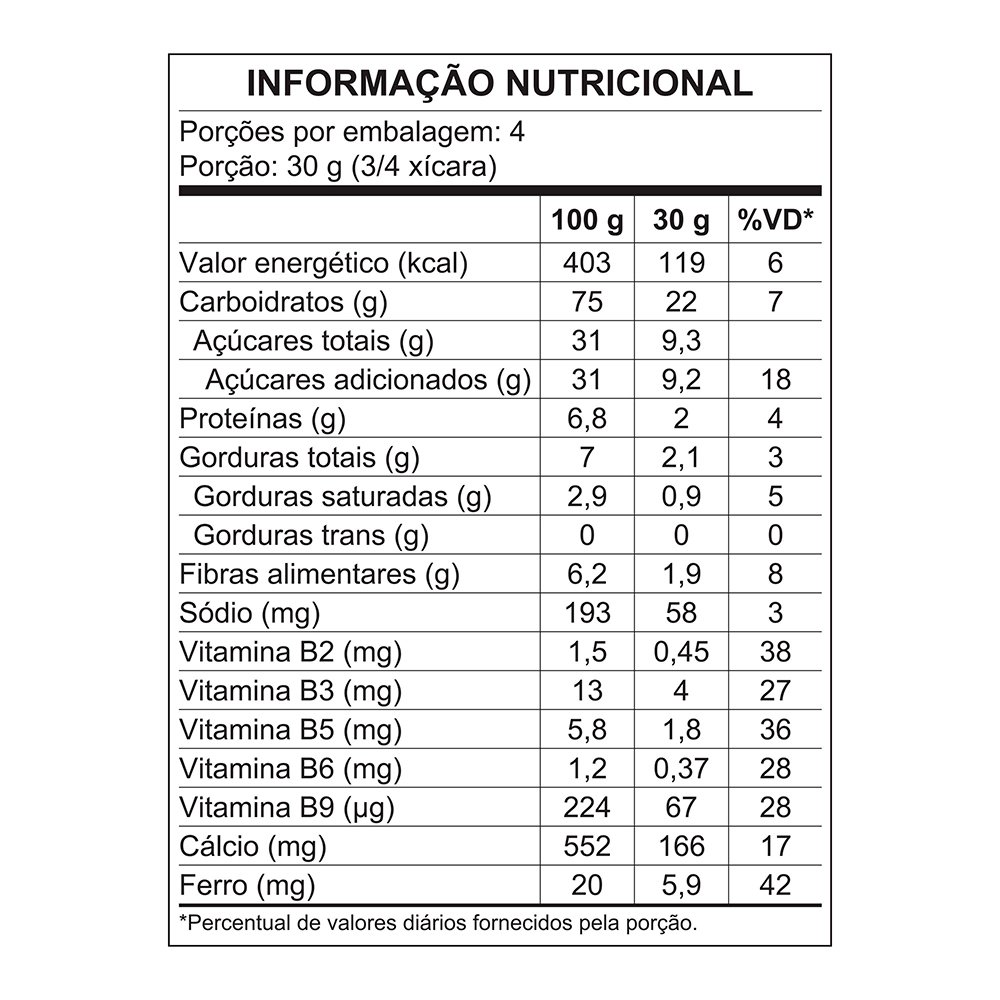 Cereal Matinal Nestlé Crunch 120g - Embalagem com 20 Unidades