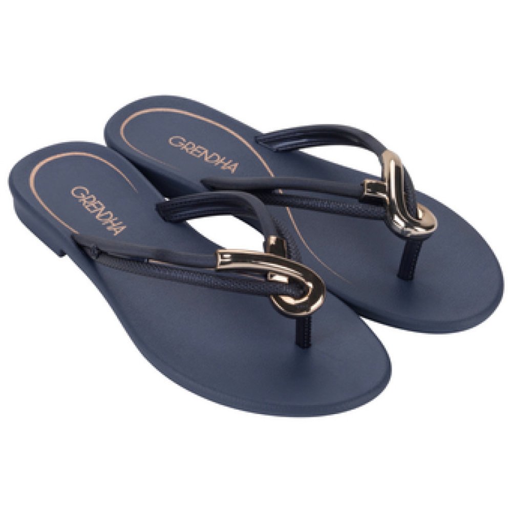 Rasteirinha Adulto Grendha Cacau Enlace Azul Jeans Profundo - Grade 12 Pares - Numeração 33-40