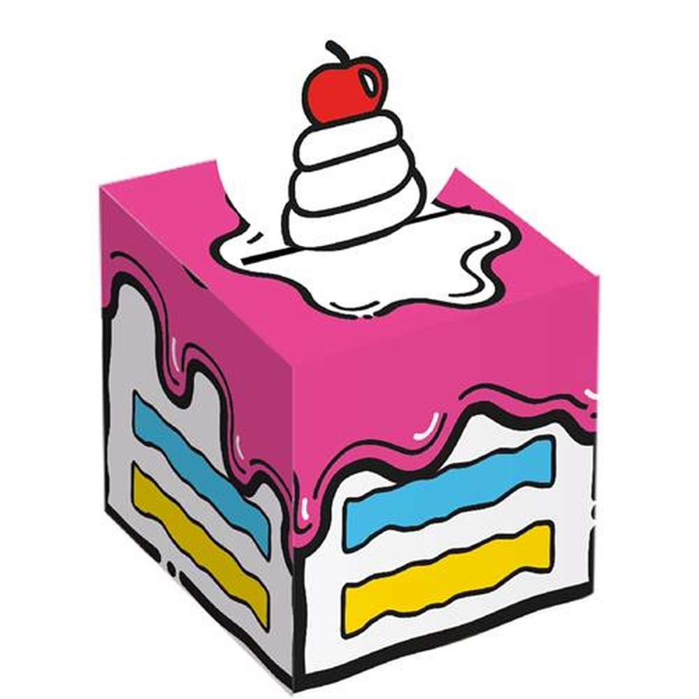 Caixa Pop Up Cartoon Cake