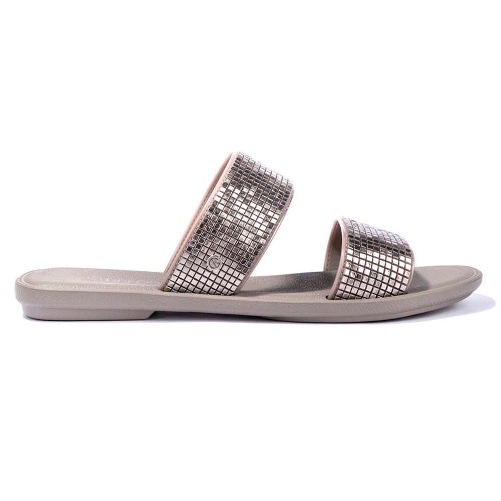 Chinelo Adulto Grendha Buriti Icone Slide Chumbo - Grade 12 Pares - Numeração 33-40