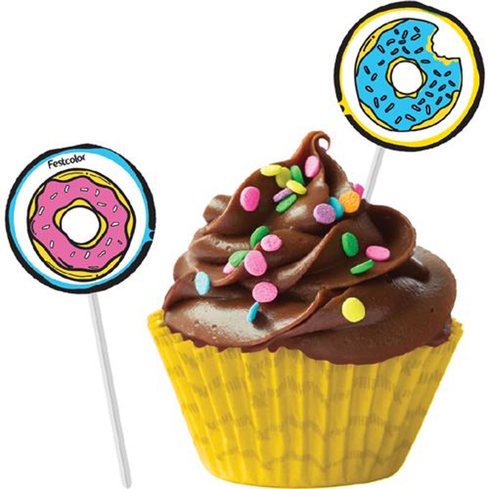 Bandeirinha Para Docinhos Cartoon Cake