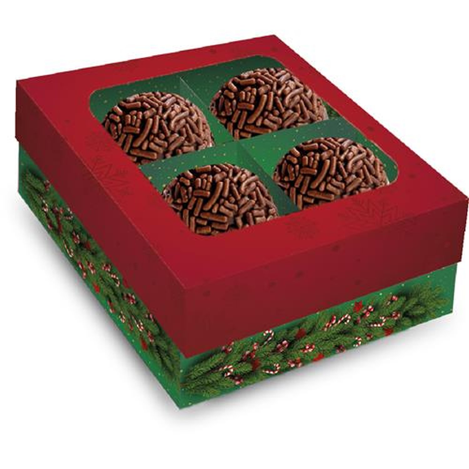 Caixa 4 Bombons Natal