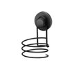 Suporte Secador Cabelo Faciliti com Ventosa - Caixa com 3 Unidades Cor Preto Fosco Material Aço carbono