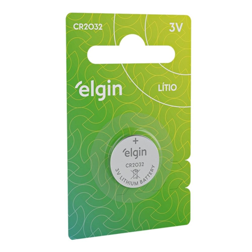 Bateria Cr 2032 Elgin Cartela Com 01 Unidade