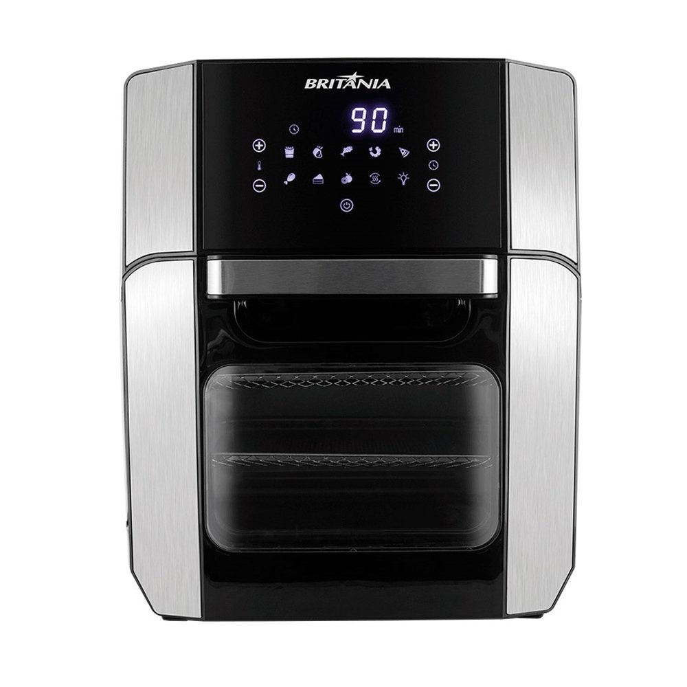 Fritadeira Air Fryer Britânia Oven BFR2100P - 12 Litros, 1800W, 4 em 1, Preto, 220V