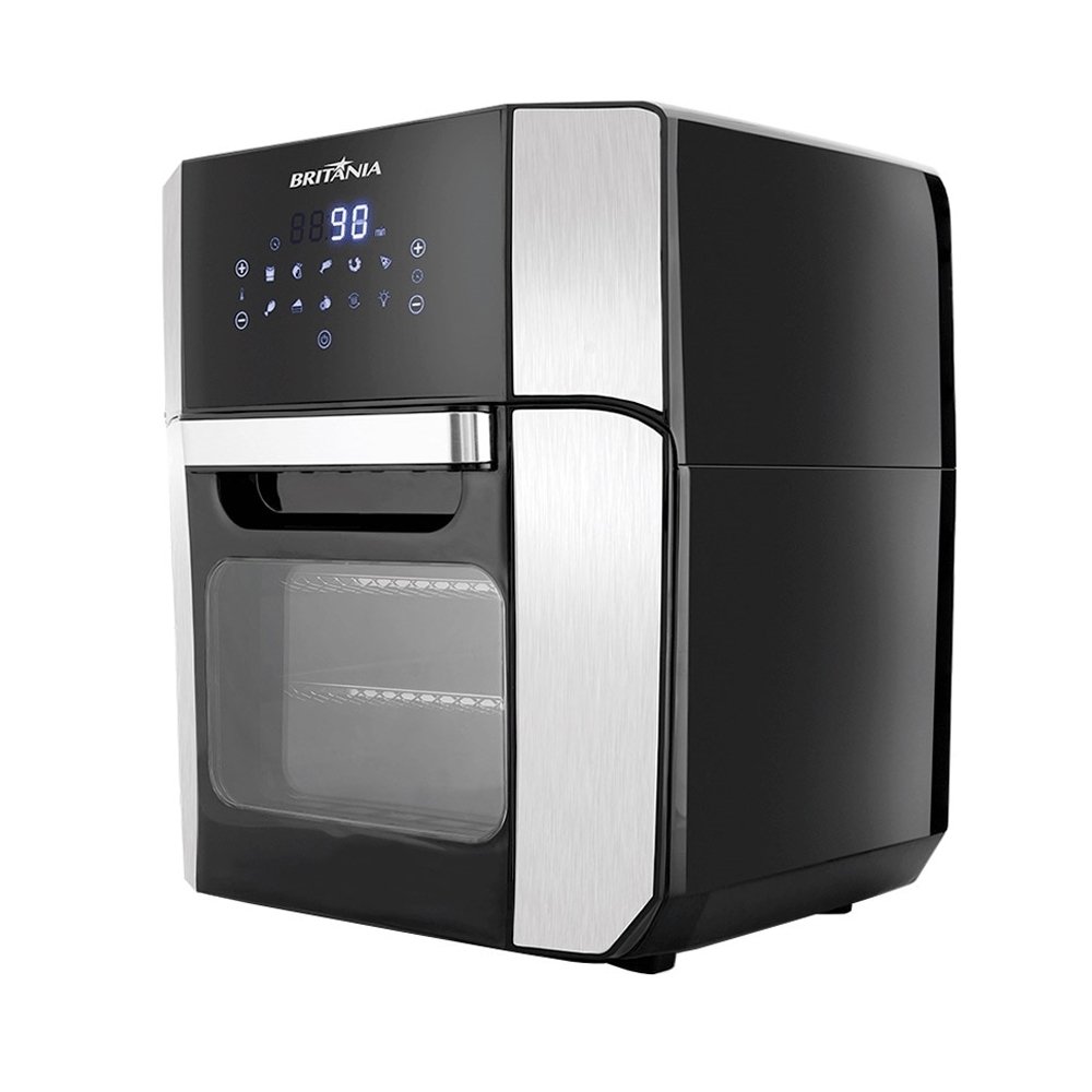 Fritadeira Air Fryer Britânia Oven BFR2100P - 12 Litros, 1800W, 4 em 1, Preto, 220V