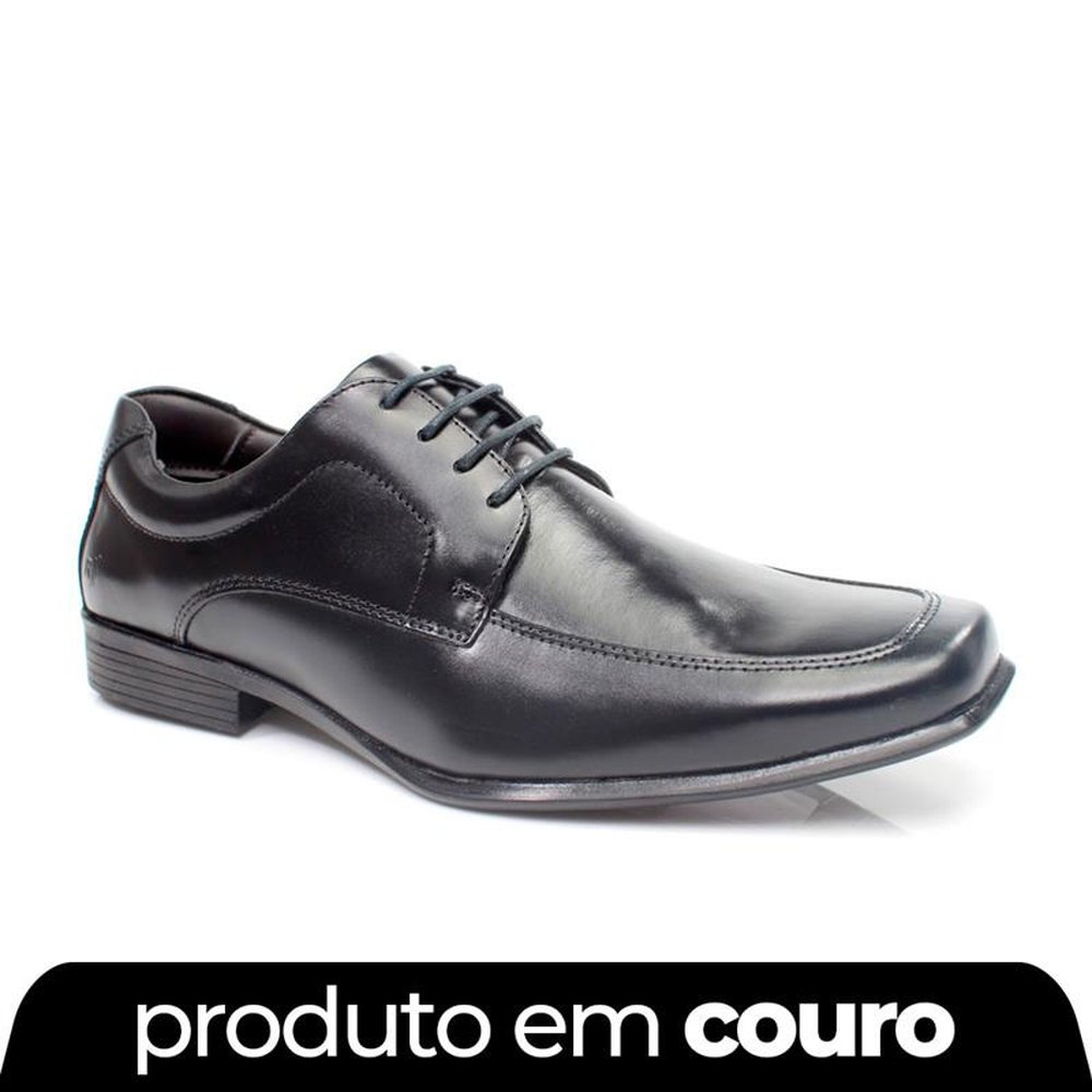 Sapato Social Rafarillo Couro Preto com 10 pares
