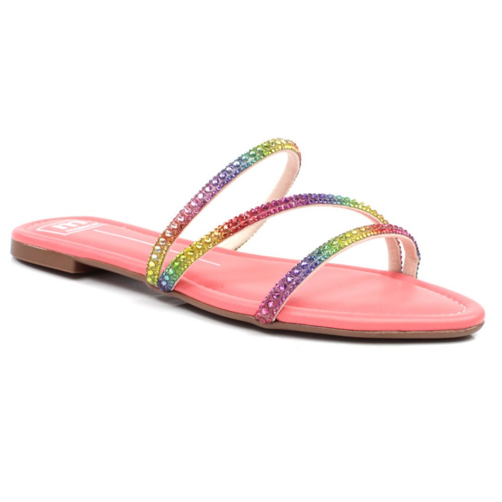 Tamanco Adulto Moleca Multi Color Coral Elegance - Grade - Numeração 34-40