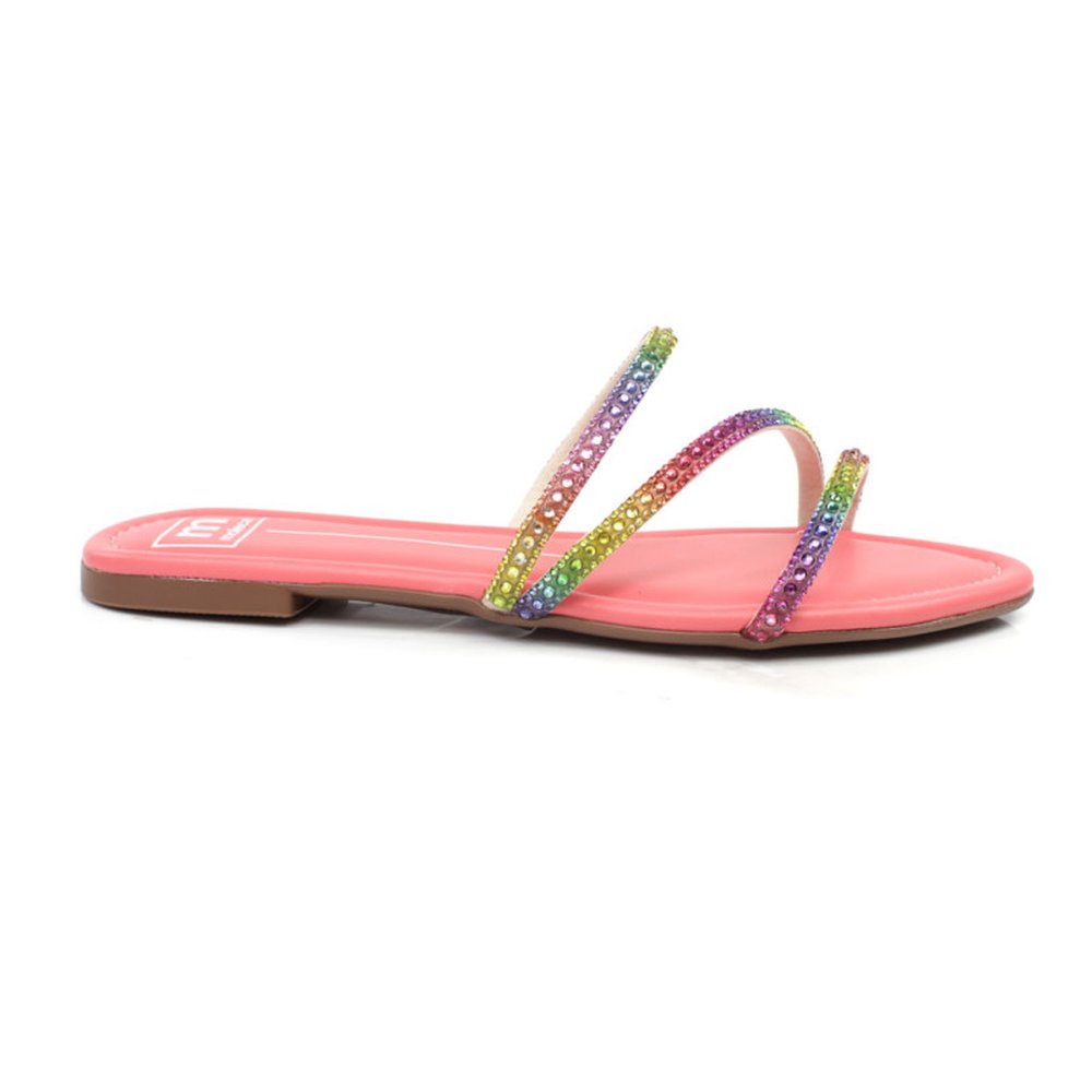 Tamanco Adulto Moleca Multi Color Coral Elegance - Grade - Numeração 34-40