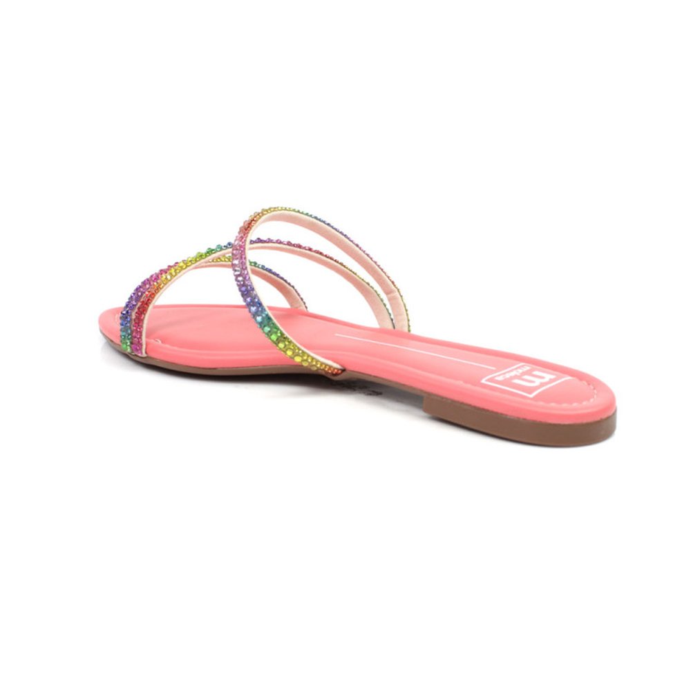 Tamanco Adulto Moleca Multi Color Coral Elegance - Grade - Numeração 34-40