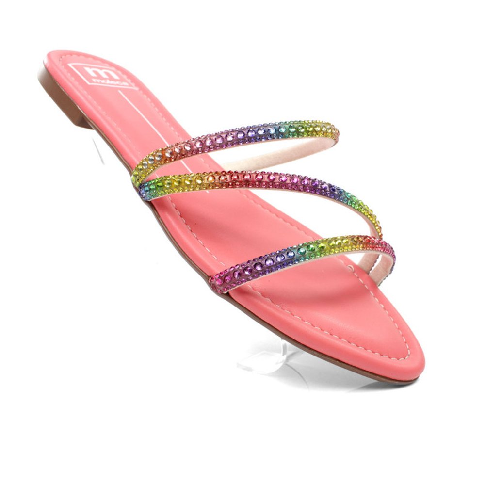 Tamanco Adulto Moleca Multi Color Coral Elegance - Grade - Numeração 34-40