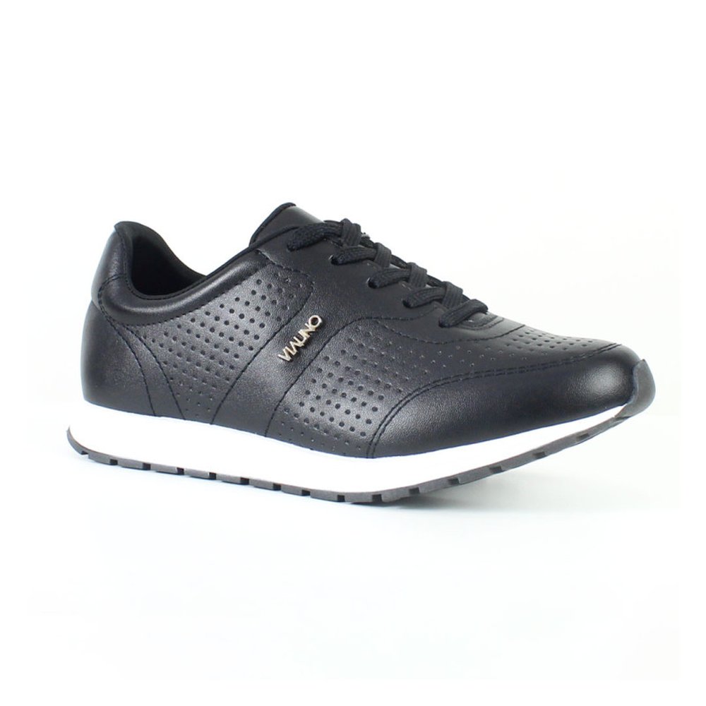 Tenis Adulto Via Uno Mestico Preto - Grade 12 Pares - Numeração 34-39