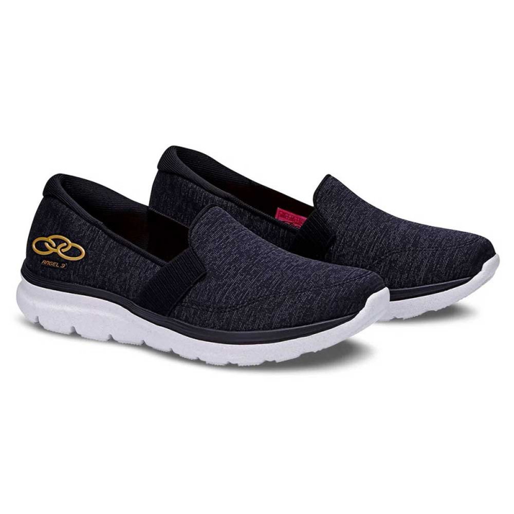 Tenis Adulto Olympikus Preto Dourado - Grade 12 Pares - Numeração 34-39