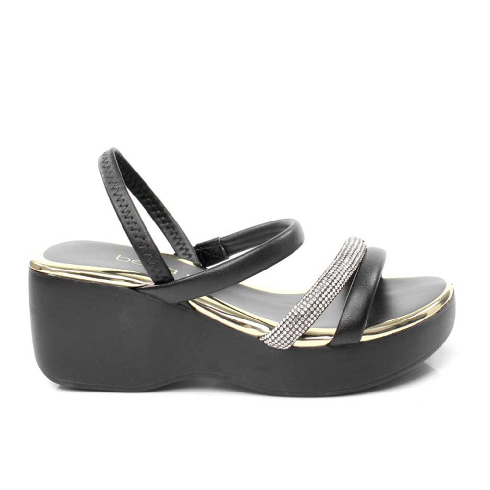 Sandália Beira Rio 8455.307 (34-39) Caixa com 8 Pares 26343 - Preto Cristal 19026