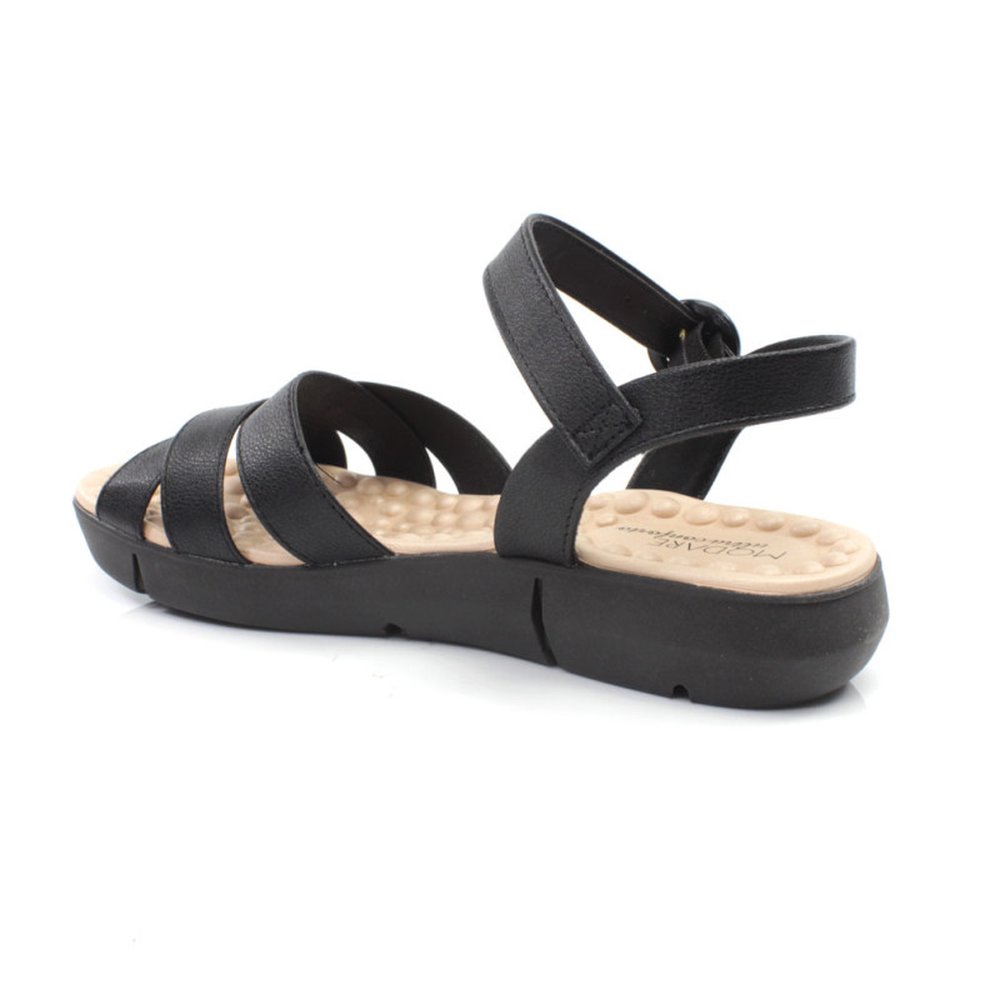 Sandália Modare 7142.124 (34-39) Caixa com 8 Pares Napa 21736 - Preto 15745