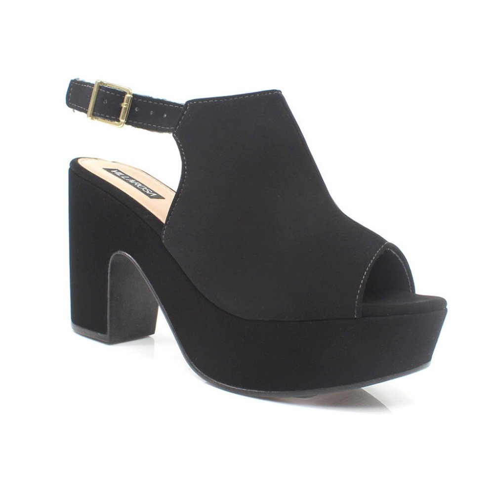 Sandália Adulto Villa Rosa Preto Nobuck - Grade 9 Pares - Numeração 34-39