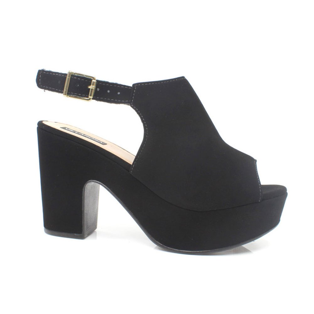 Sandália Adulto Villa Rosa Preto Nobuck - Grade 9 Pares - Numeração 34-39