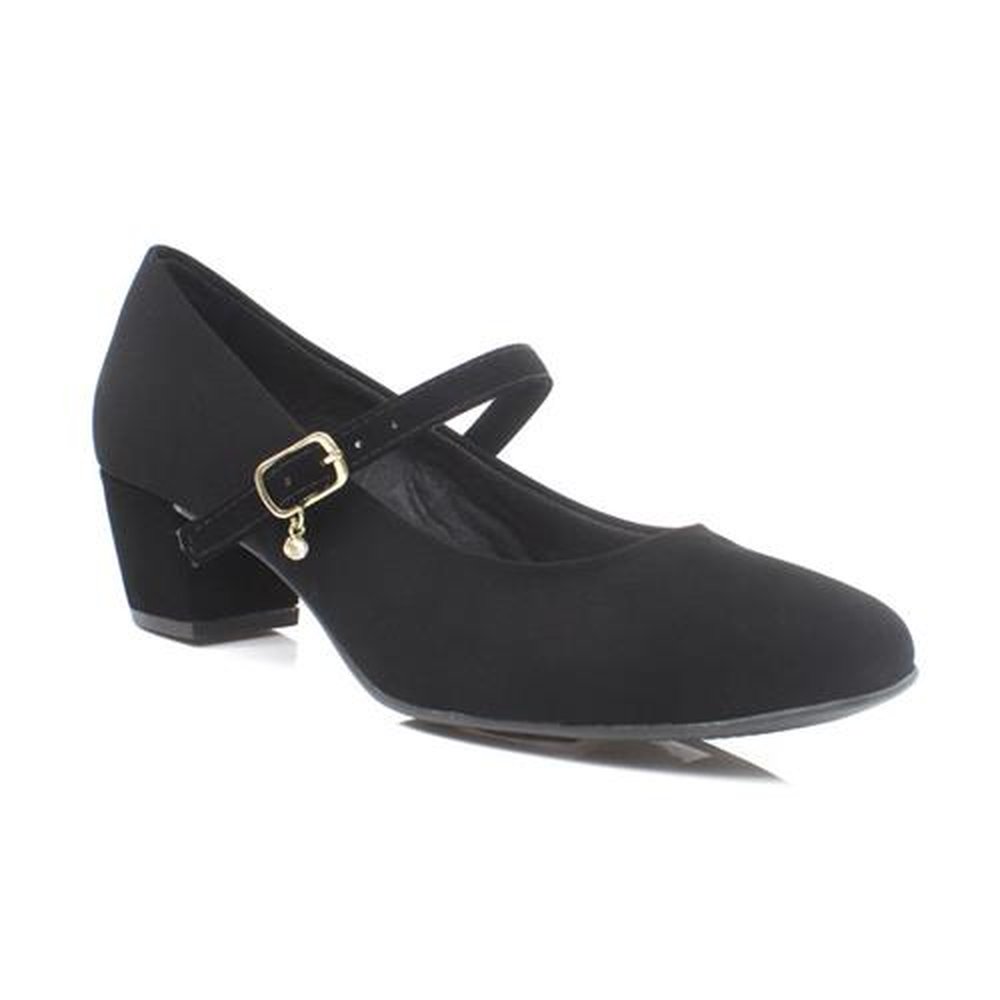 Sapato Adulto Villa Rosa Preto Nobuck - Grade 12 Pares - Numeração 34-39