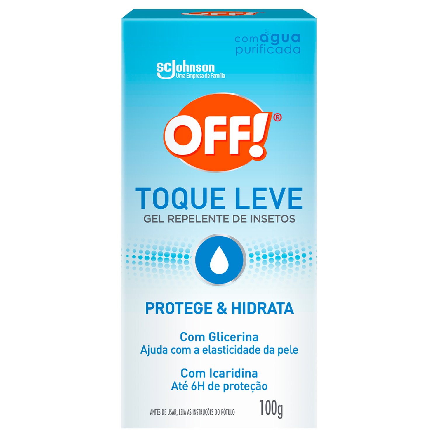 Repelente de Insetos Off Gel - Toque Leve Glicerina e Icaridina 100g
