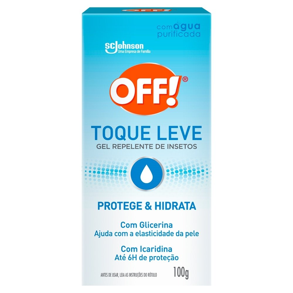 Repelente de Insetos Off Gel - Toque Leve Glicerina e Icaridina 100g