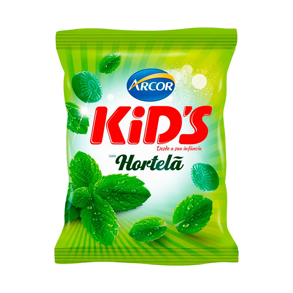 Bala Arcor Kids Hortela 100g