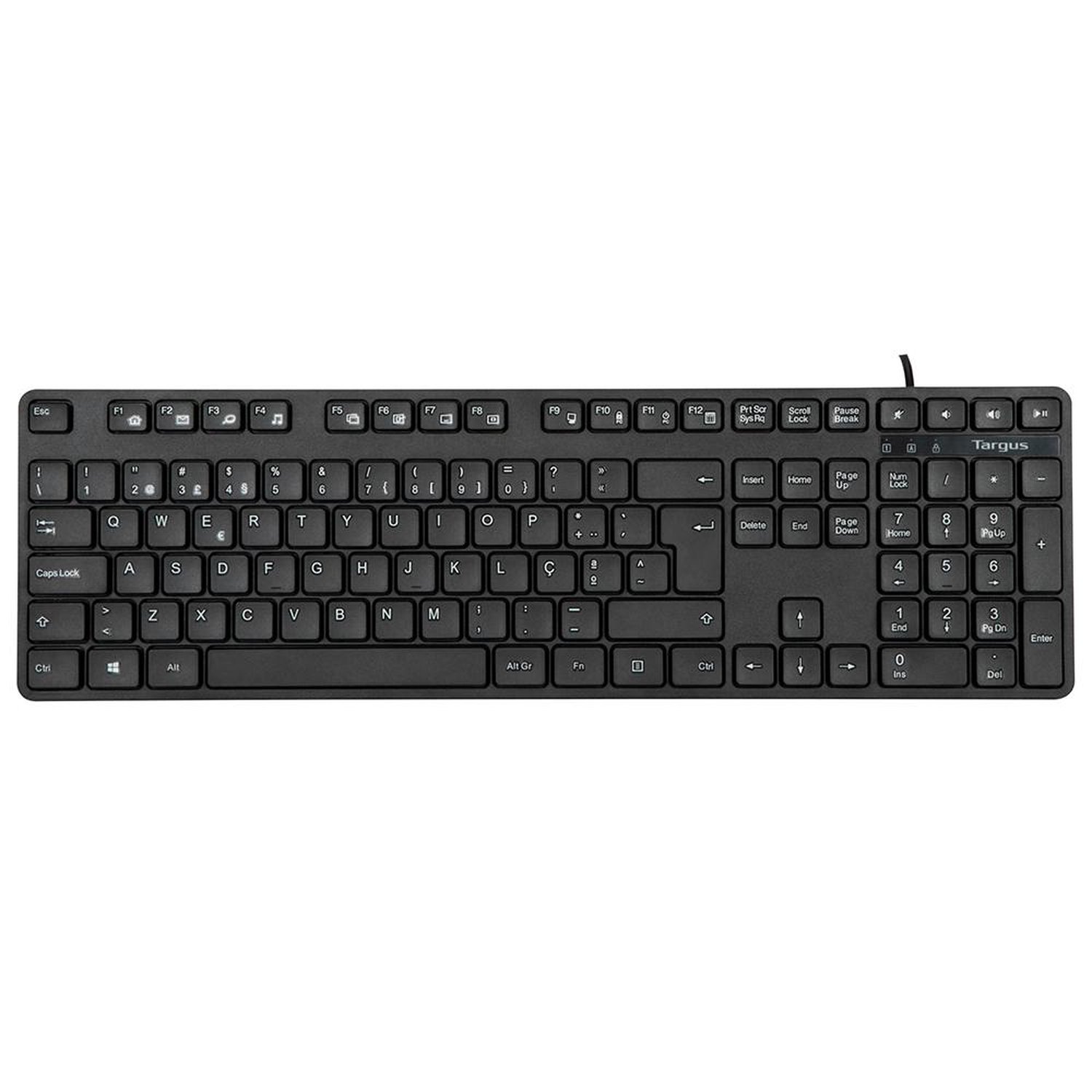 Teclado Com Fio Targus Com 108 Teclas ABNT Compatível com Windows e Mac USB - AKB30