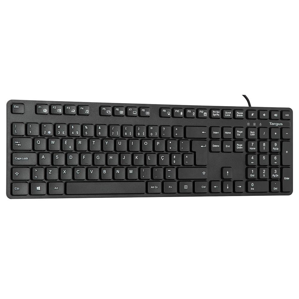 Teclado Com Fio Targus Com 108 Teclas ABNT Compatível com Windows e Mac USB - AKB30