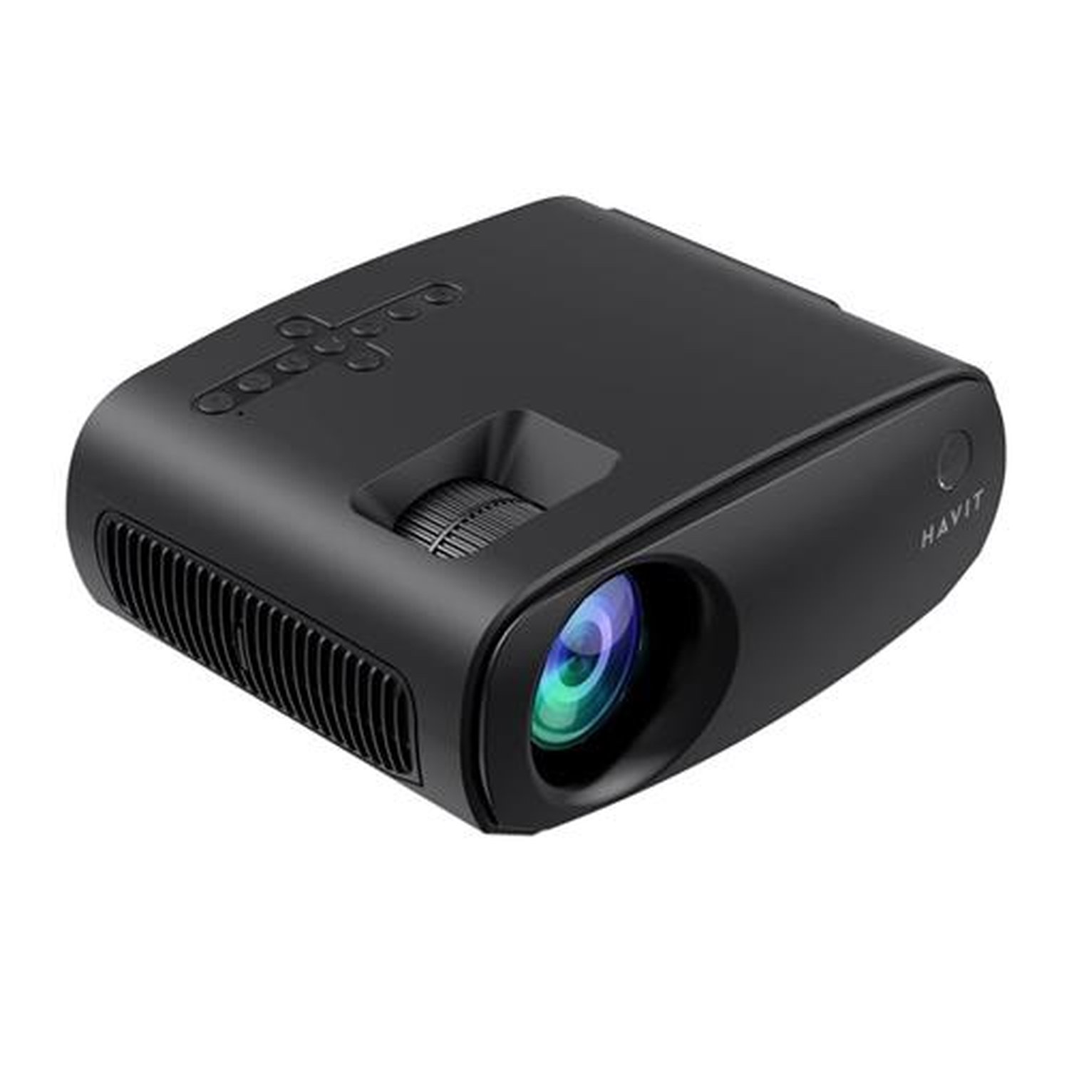 Projetor Led Havit Full Hd Suporte 4K Android Conexão sem Fio Pj207-Eu Preto
