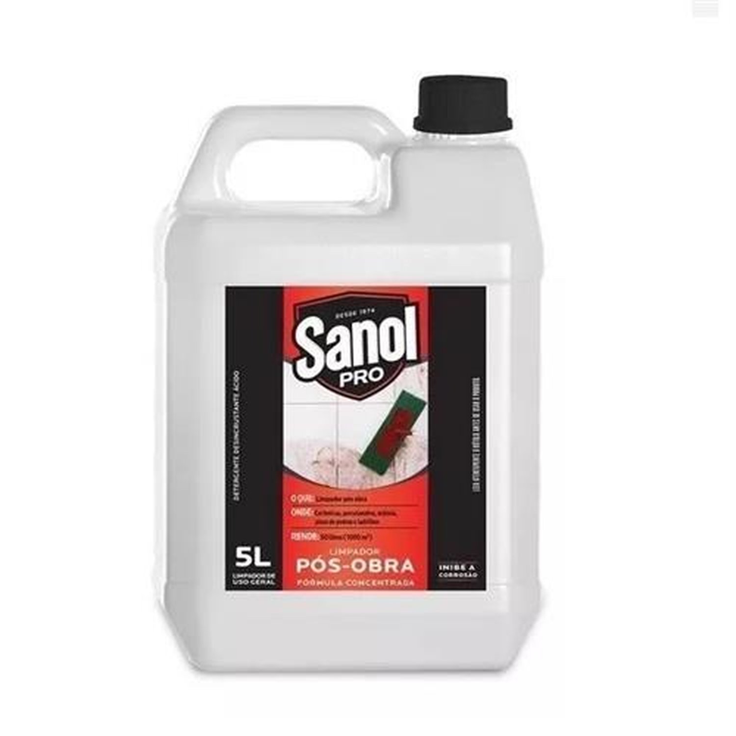 Limpador Pós-Obra Sanol Pro 2x5L