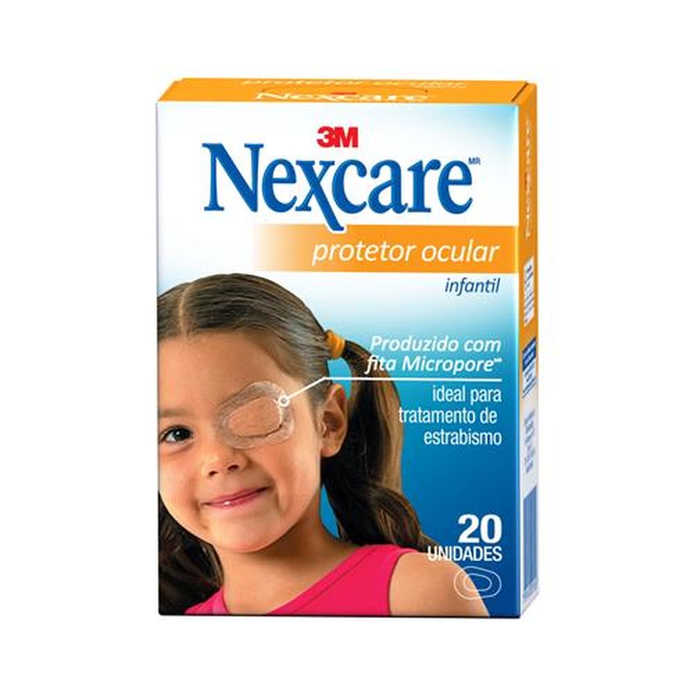 Protetor Ocular 3M Nexcare Infantil Com 20 Unidades