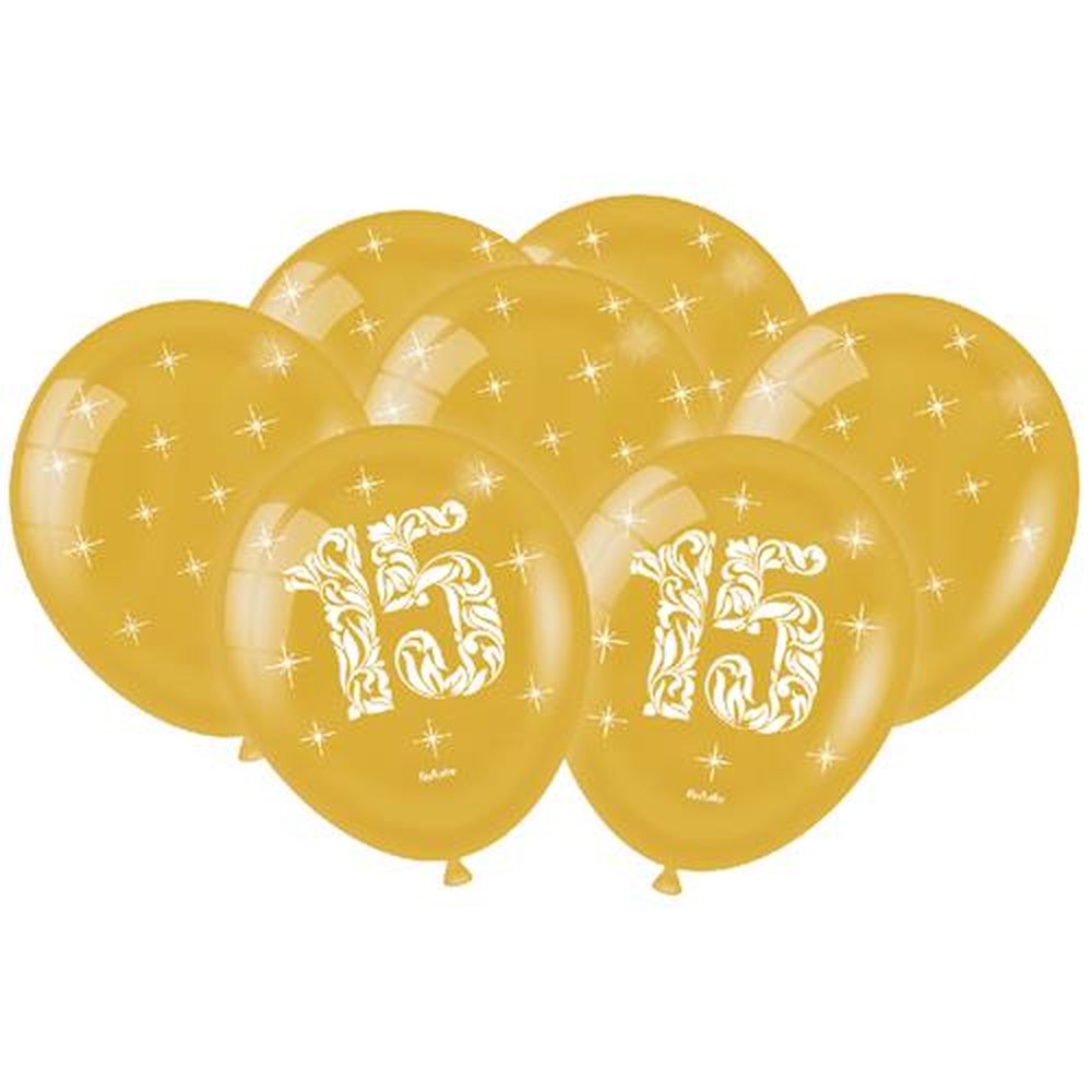 Balao 15 Anos Dourado Metallic