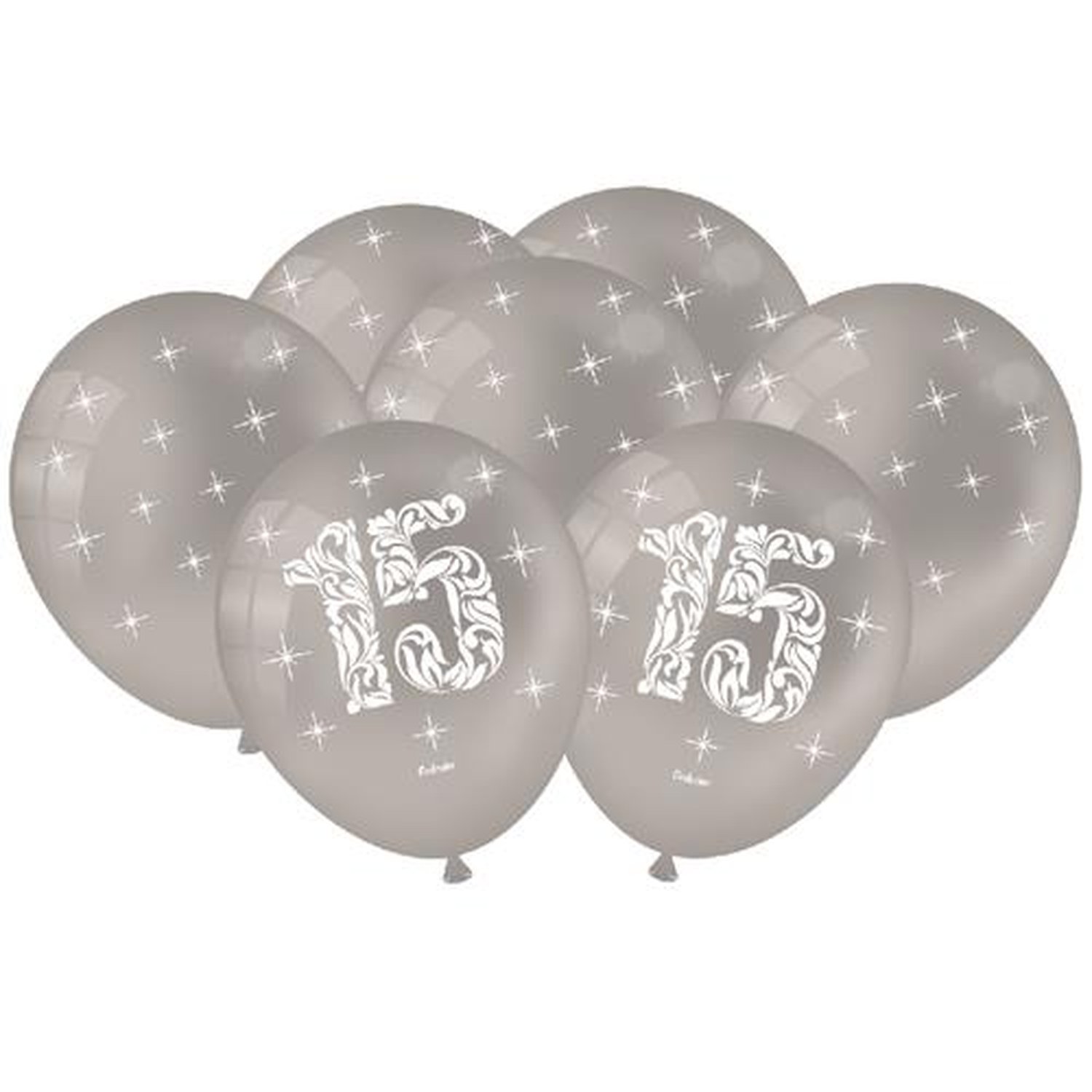 Balao 15 Anos Prata Metallic