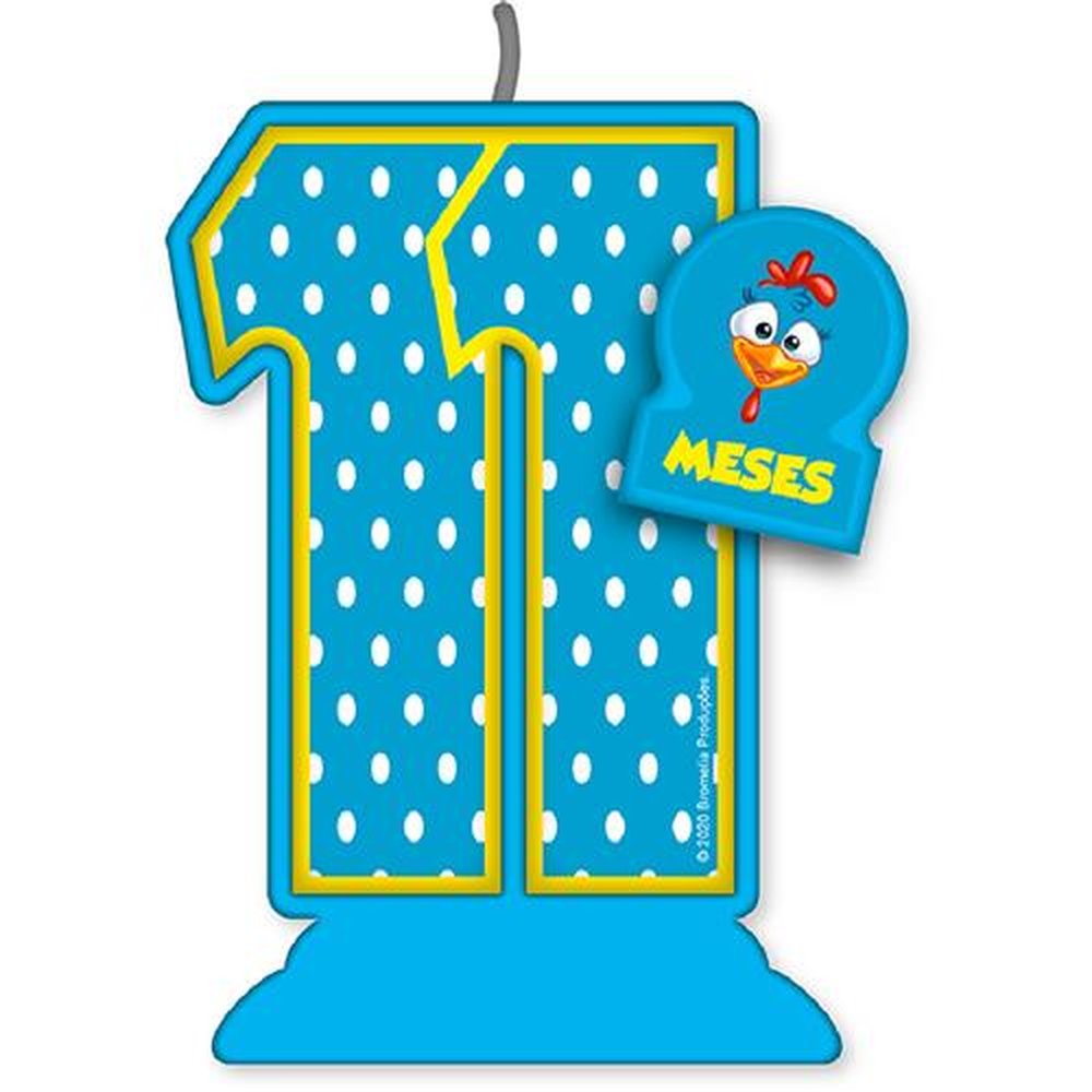 Vela Mesversario Galinha Pintadinha N 11
