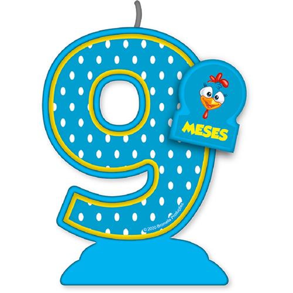 Vela Mesversario Galinha Pintadinha N 9