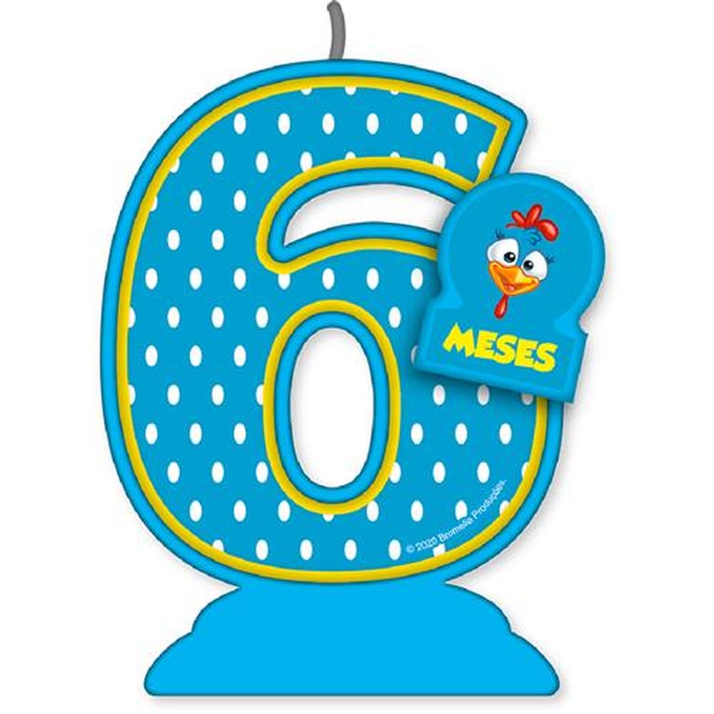 Vela Mesversario Galinha Pintadinha N 6