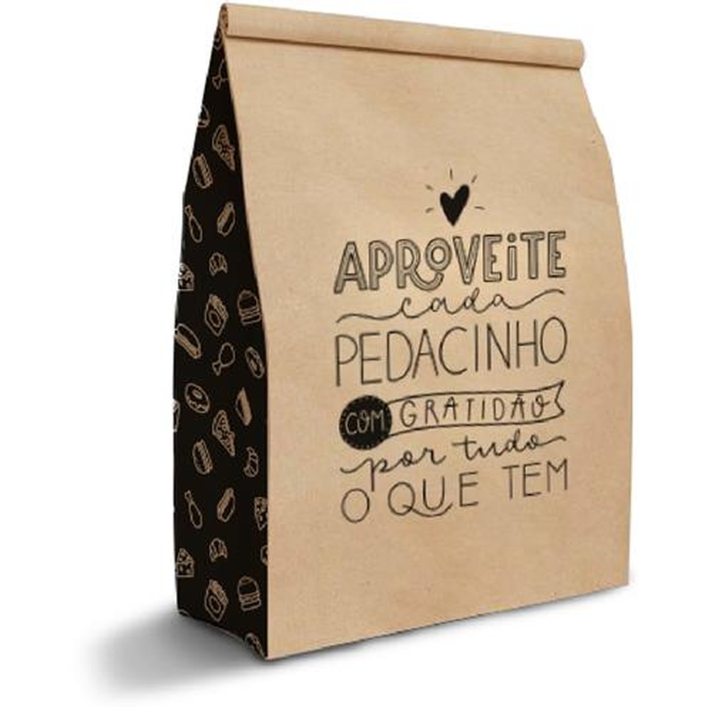 Saco Delivery Kraft Gratidao M