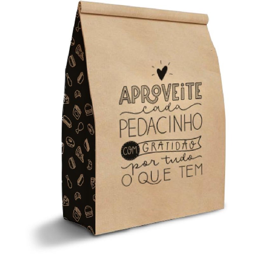 Saco Delivery Kraft Gratidao M