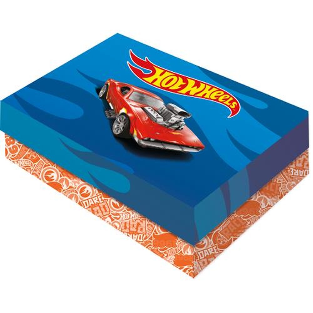 Caixa Presente Retangular P Hot Wheels