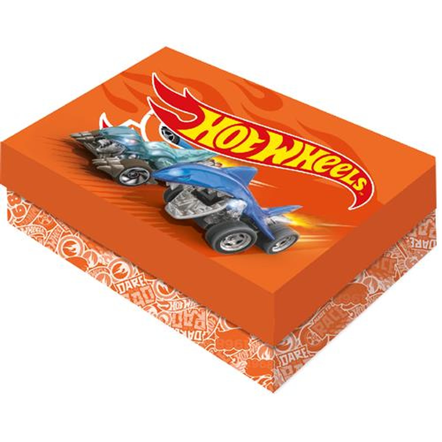 Caixa Presente Retangular M Hot Wheels