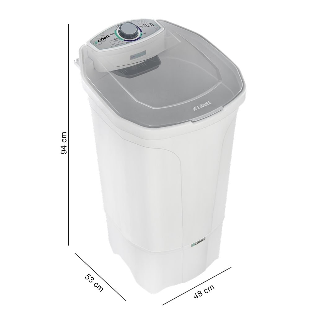 Lavadora de Roupas Libell 10Kg Semi Automática Branca ¿ 220 Volts