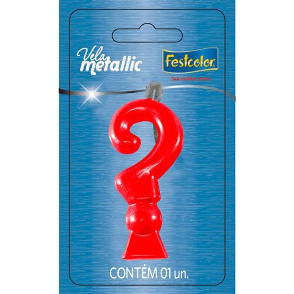 Vela Metallic Vermelha N ?