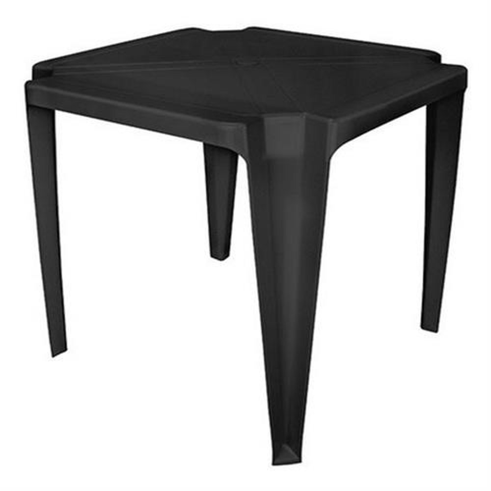 Mesa Monobloco Quadrada 72cm x 70cm x 70cm Preto