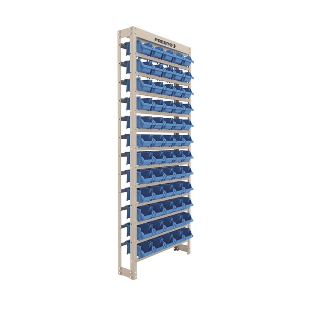 Estante C/Caixa Box N 3 60 Divisões 150X60 Azul