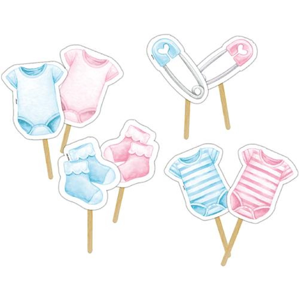Bandeirinhas Especiais Cha Revelacao Azul E Rosa