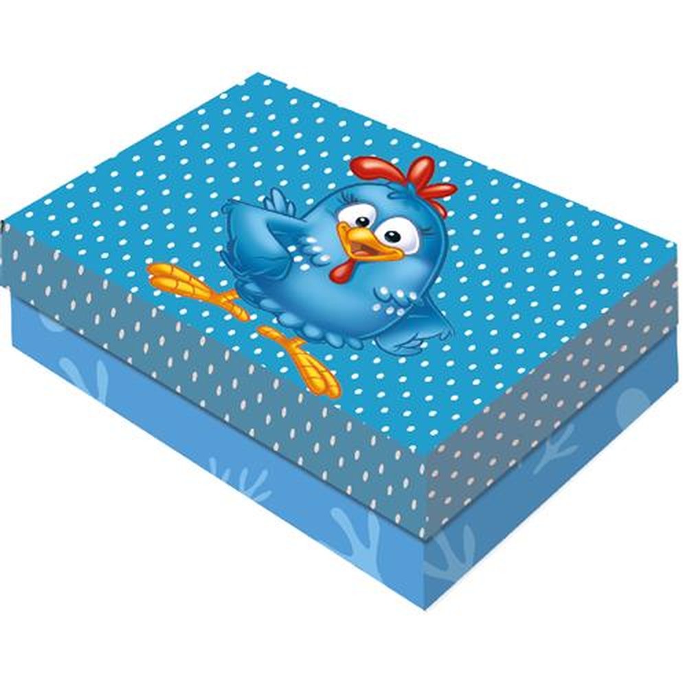Caixa Presente Retangular M Galinha Pintadinha