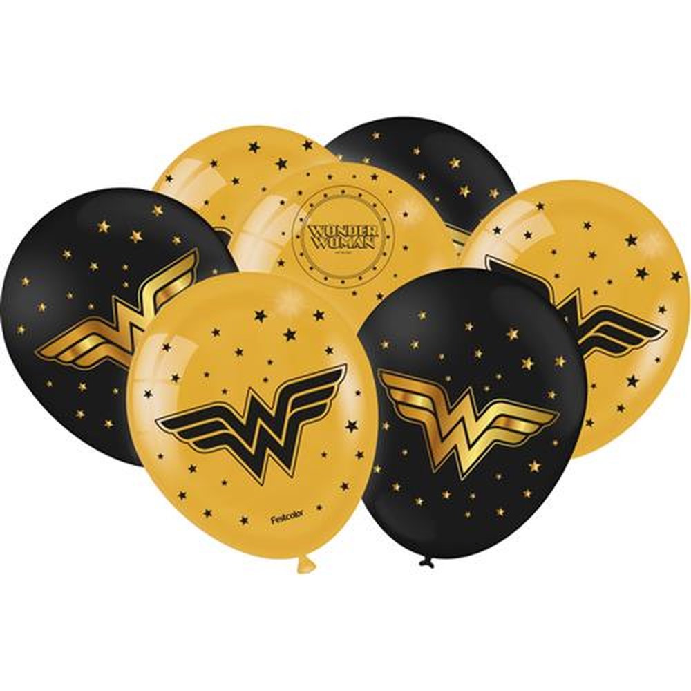 Balao Mulher Maravilha Luxo - Embalagem com 25 unidades.